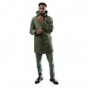 K-Way Parka Yarno Twill Marmotta Lungo Verde Uomo