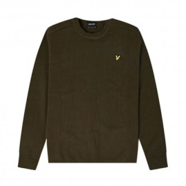 Lyle & Scott Maglioncino Caldo Cotone Verde Uomo