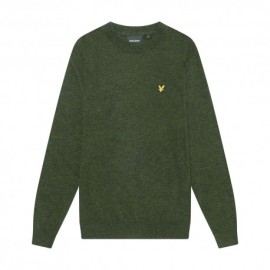 Lyle & Scott Maglioncino Giro Lana Verde Uomo