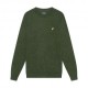 Lyle & Scott Maglioncino Giro Lana Verde Uomo