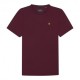 Lyle & Scott T-Shirt Giro Bordeaux Uomo