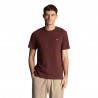 Lyle & Scott T-Shirt Giro Bordeaux Uomo