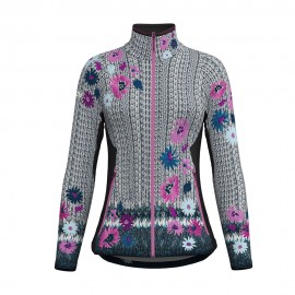 Crazy Maglia Sci Alpinismo Fz Wonder Magic Winter Flower Donna