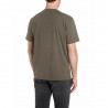 Replay T-Shirt Logo Piccolo Verde Uomo