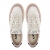 Autry Medalist Suede Low Bianco Rosa - Sneakers Donna