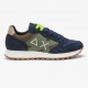 Sun 68 Jaki Bicolor Navy Verde Argento - Sneakers Uomo