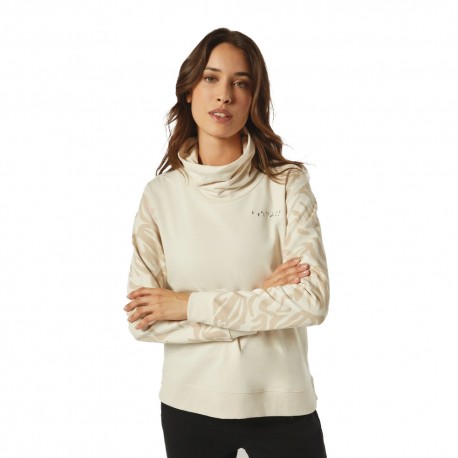 Freddy Felpa Palestra Comfort Fit Con Collo Alto Bianco Donna