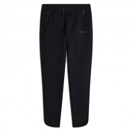 Freddy Pantaloni Slim Fit In Felpa Con Apertura Sul Fondo Nero Donna