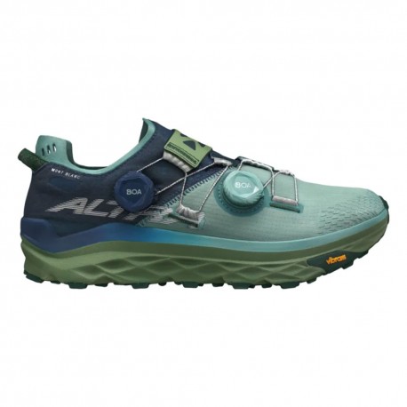 Altra Mont Blanc Boa Blue Verde - Scarpe Trail Running Uomo