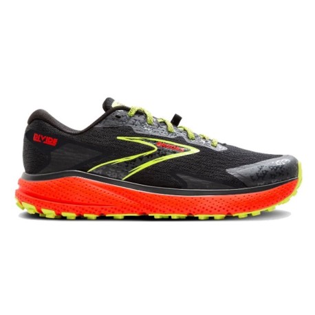 Brooks Divide 5 Nero Cherr Lime - Scarpe Trail Running Uomo