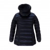 Refrigiwear Piumino Con Pelo Blu Donna