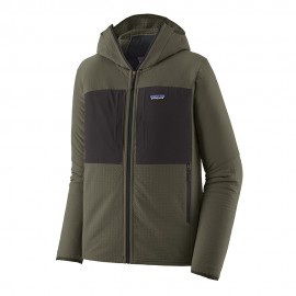 Patagonia Fleece R2 Techface Hoody Pine Needle Verde Uomo