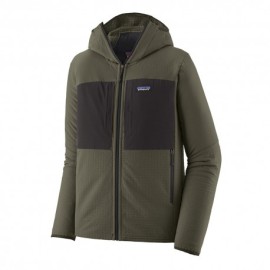 Patagonia Fleece R2 Techface Hoody Pine Needle Verde Uomo