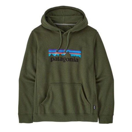 Patagonia Felpa Trekking P-6 Logo Uprisal Hoody Torrey Pine Verde Uomo