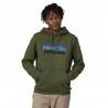 Patagonia Felpa Trekking P-6 Logo Uprisal Hoody Torrey Pine Verde Uomo