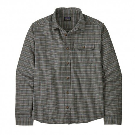 Patagonia Camicia Trekking Lightweight Fjord Flannel Tracks Thermal Blue Uomo