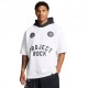 Under Armour Felpa Palestra Con Cappuccio Project Rock Badge of Honor Bianco Uomo