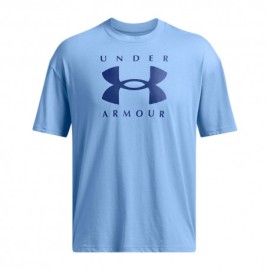 Under Armour Maglietta Palestra Heavyweight Oversized Branded Grigio Uomo