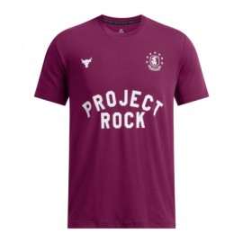 Under Armour Maglietta Palestra Project Rock Badge Of Honor Viola Uomo