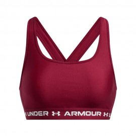 Under Armour Reggiseno Sportivo Cross Back Medio Bordeaux Donna