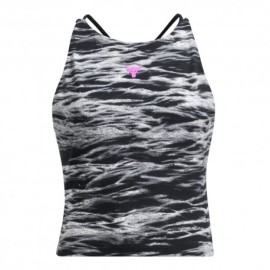 Under Armour Top Palestra Fantasia Project Rock Lets Go Bench To Beach Printed Donna