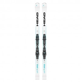 Head Rebels E-Speed Sw + Attacchi Ff St 14 Gw Bianco Nero - Sci Uomo