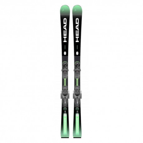 Head Supershape E-Magnum Sw Bb + Attacchi Prd12 Gw Nero Verde - Sci Uomo