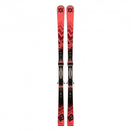 Volkl Racetiger Gs + Attacchi Rm3 12 Gw Rosso Nero - Sci Uomo