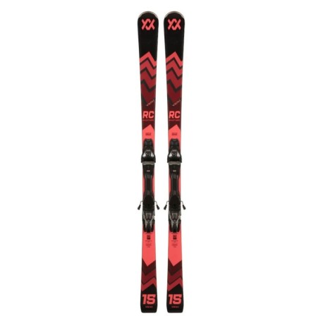 Volkl Racetiger Rc + Attacchi Vm3 12 Gw Nero Rosso - Sci Uomo