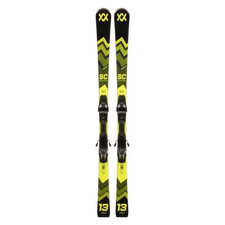 Volkl Racetiger Sc + Attacchi Vm3 12 Gw Nero Giallo - Sci Uomo