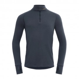 Devold Maglia Termica Trekking Expedition Zip Neck Merino 235 Blu Night Uomo