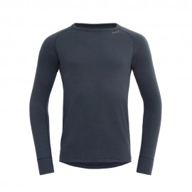 Devold Maglia Termica Trekking Expedition Merino 235 Blu Night Uomo