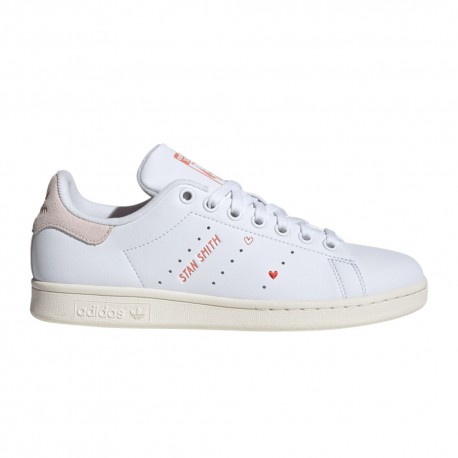 Adidas Originals Stan Smith Bianco Rosa - Sneakers Donna