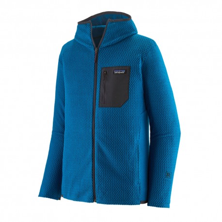 Patagonia Fleece R1 Air Full-Zip Hoody Endless Blue Uomo