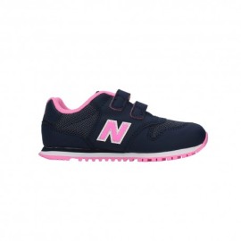 New Balance 500 Mesh Lea Tdv Blu Rosa - Sneakers Bambina