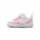 Nike Court Borough Low Recraft Td Bianco Rosa - Sneakers Bambina