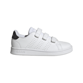 ADIDAS Advantage Cf Ps Bianco Nero Argento - Sneakers Bambina