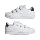 ADIDAS Advantage Cf Ps Bianco Nero Argento - Sneakers Bambina