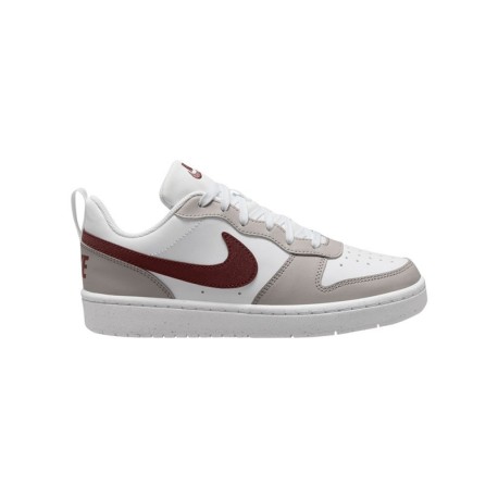 Nike Court Borough Recraft Hf Gs Bianco Bordo' - Sneakers Bambino