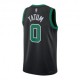 Nike Canotta Basket Nba Boston State Tatum Nero Verde Uomo