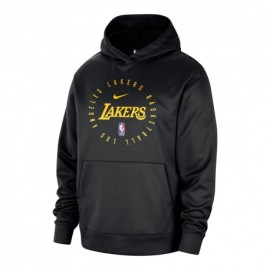 Nike Felpa Nba Lakers Sptl Nero Giallo Uomo