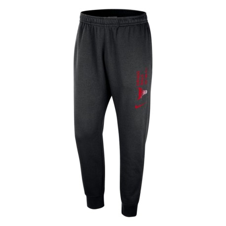 Nike Pantaloni Tuta Nba Chicago Club Nero Uomo