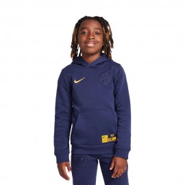 Nike Felpa Con Cappuccio Inter Club Blu Oro Bambino