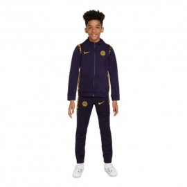 Nike Tuta Calcio Inter Con Cappuccio Poly Blu Oro Bambino