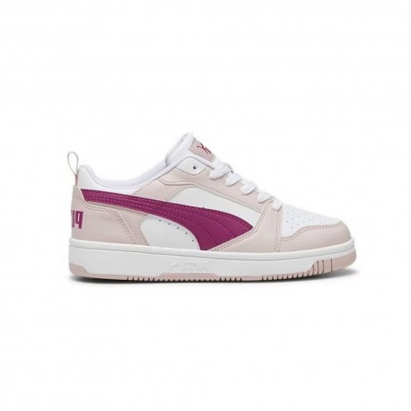 Puma Rebound V6 Lo Gs Bianco Fucsia - Sneakers Bambino