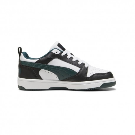 Puma Rebound V6 Lo Gs Bianco Verde - Sneakers Bambino