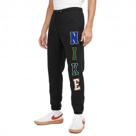 Nike Sportswear Pantaloni Con Polsino Logo Nero Uomo