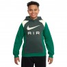 Nike Felpa Con Cappuccio Logo Air Verde Bambino