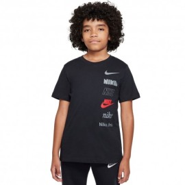 Nike T-Shirt Logo Nero Bambino