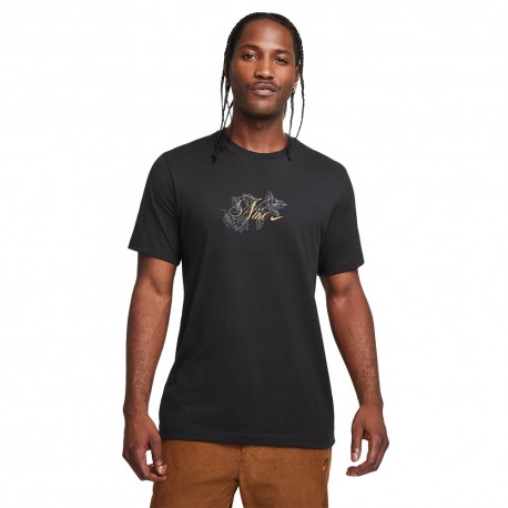 Nike T-Shirt Logo Back Nero Uomo